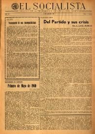 Portada:El Socialista (Argel). Núm. 15, 1 de mayo de 1945