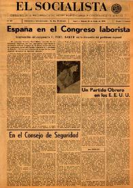 Portada:El Socialista (Argel). Núm. 69, 22 de junio de 1946