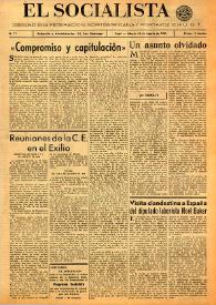 Portada:El Socialista (Argel). Núm. 77, 24 de agosto de 1946