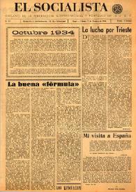 Portada:El Socialista (Argel). Núm. 83, 12 de octubre de 1946