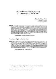 Portada:De los derechos humanos al derecho de aborto / Alejandra Zúñiga Fajuri