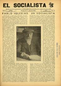 Portada:El Socialista (México D. F.). Año II, núm. 12, enero de 1943