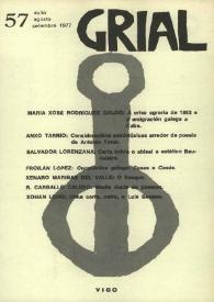 Portada:Grial : revista galega de cultura. Núm. 57, 1977