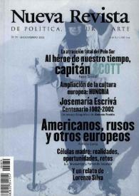 Portada:Nueva Revista de Política, Cultura y Arte. Núm. 79, enero-febrero 2002