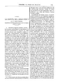 Portada:La España del siglo XIX / Rafael Altamira