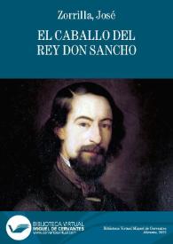 Portada:El caballo del rey don Sancho / José Zorrilla