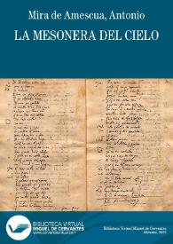 Portada:La mesonera del cielo / Antonio Mira de Amescua; edición de José María Bella