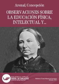Portada:Observaciones sobre la educación física, intelectual y moral de Herbert Spencer / Concepción Arenal