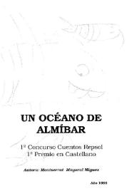Portada:Un océano de almíbar / Montserrat Mayoral Mínguez