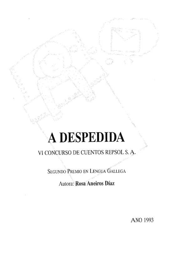 A despedida / Rosa Aneiros Díaz | Biblioteca Virtual Miguel de Cervantes