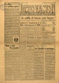 Portada:Renovación (Toulouse) : Boletín de Información de la Federación de Juventudes Socialistas de España. Núm. 34, 6 de marzo de 1946