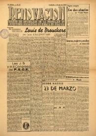 Portada:Renovación (Toulouse) : Boletín de Información de la Federación de Juventudes Socialistas de España. Núm. 43, 15 de mayo de 1946