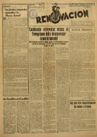 Renovación (Toulouse) : Boletín de Información de la Federación de Juventudes Socialistas de España. Núm. 63, 27 de octubre de 1946 | Biblioteca Virtual Miguel de Cervantes
