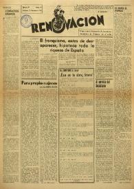 Portada:Renovación (Toulouse) : Boletín de Información de la Federación de Juventudes Socialistas de España. Núm. 65, 10 de noviembre de 1946