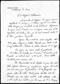 Portada:Carta de J. M. Sempere y nota de Pascual S. de [Musa?] a Rafael Altamira. [Buenos Aires], 20 de enero de [1909]