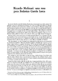 Portada:Ricardo Molinari: una rosa para Federico García Lorca / María Cristina Sirimarco y Héctor Roque Pitt