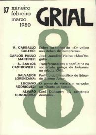 Portada:Grial : revista galega de cultura. Núm. 67, 1980