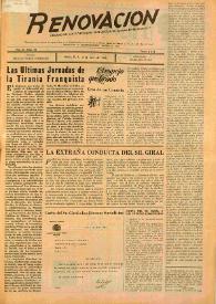 Renovación (México D. F.) : Órgano de la Federación de Juventudes Socialistas de España. Año III, núm. 25, 5 de junio de 1946 | Biblioteca Virtual Miguel de Cervantes