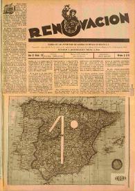 Renovación (México D. F.) : Órgano de la Federación de Juventudes Socialistas de España. Año III, núm. 31, 15 de marzo, Año del Retorno | Biblioteca Virtual Miguel de Cervantes