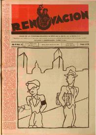 Renovación (México D. F.) : Órgano de la Federación de Juventudes Socialistas de España. Año IV, núm. 35, 5 de octubre de 1947 | Biblioteca Virtual Miguel de Cervantes