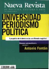 Portada:Nueva Revista de Política, Cultura y Arte. Núm. 89, septiembre-octubre 2003
