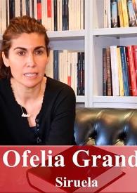 Portada:Entrevista a Ofelia Grande (Siruela)