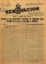 Renovación (Toulouse) : Boletín de Información de la Federación de Juventudes Socialistas de España. Núm. 78, 9 de febrero de 1947 | Biblioteca Virtual Miguel de Cervantes