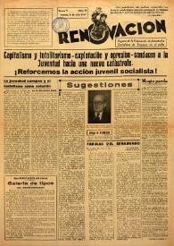 Renovación (Toulouse) : Boletín de Información de la Federación de Juventudes Socialistas de España. Núm. 95, 8 de junio de 1947 | Biblioteca Virtual Miguel de Cervantes