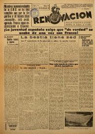 Renovación (Toulouse) : Boletín de Información de la Federación de Juventudes Socialistas de España. Núm. 108, 14 de septiembre de 1947 | Biblioteca Virtual Miguel de Cervantes