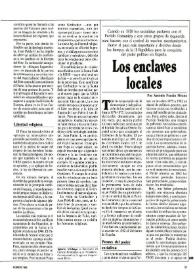 Portada:Los enclaves locales / Por Antonio Fontán Meana