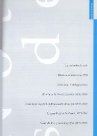 Portada:Campo de Agramante: revista de literatura. Núm. 2 (verano 2002). Notas de lectura