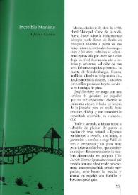 Portada:Increíble Marlene / Alfonso Grosso Guzmán