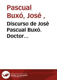 Discurso de José Pascual Buxó. Doctor Honoris Causa | Biblioteca Virtual Miguel de Cervantes