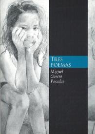 Portada:Tres poemas (1) / Miguel García Posadas