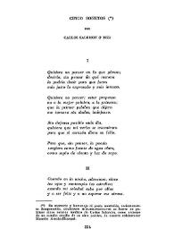 Portada:Cinco sonetos / Carlos Salomón