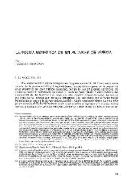 La poesía estrófica de Ibn al-carabi de Murcia / por Federico Corriente | Biblioteca Virtual Miguel de Cervantes