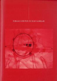 Portada:Poemas inéditos de Juan Lamillar