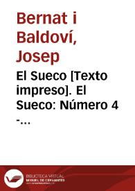 Portada:El Sueco [Texto impreso]. Número 4 - Diumenche 26 septembre de 1847