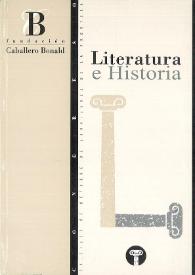 Portada:Literatura e historia : actas del congreso / [responsable de edición Josefa Parra Ramos]