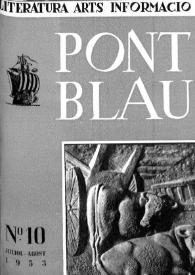 Pont blau : literatura, arts, informació. Any I, núm. 10, juliol-agost del 1953 | Biblioteca Virtual Miguel de Cervantes