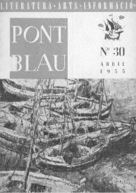 Pont blau : literatura, arts, informació. Any IV, núm. 30, abril del 1955 | Biblioteca Virtual Miguel de Cervantes