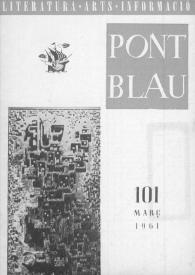 Portada:Pont blau : literatura, arts, informació. Any X, núm. 101, març del 1961