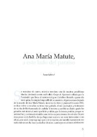 Portada:Ana María Matute, a este lado del paraíso / Juana Salabert