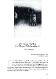 Cartas flamencas: José Ángel Valente y José Manuel Caballero Bonald / Saturnino Valladares | Biblioteca Virtual Miguel de Cervantes