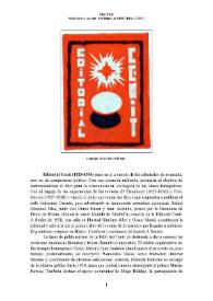 Portada:Editorial Cenit (1928-1936) [Semblanza] / Mario Bueno Aguado