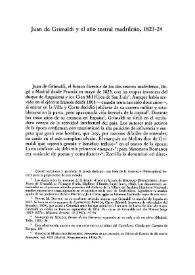 Portada:Juan de Grimaldi y el año teatral madrileño, 1823-24 / David T. Gies