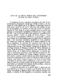 Juan de la Cueva, poeta del cancionero "Flores de baria poesía" | Biblioteca Virtual Miguel de Cervantes