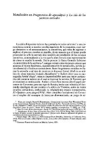 Metaficción en "Fragmentos de apocalipsis" y "La isla de los jacintos cortados" / Genaro J. Pérez | Biblioteca Virtual Miguel de Cervantes