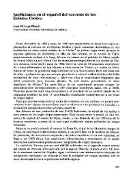 Portada:Anglicismos en el español del suroeste de los Estados Unidos  / Juan M. Lope Blanch