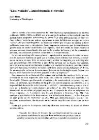"Coto vedado", ¿autobiografía o novela?  / Sixto Plaza  | Biblioteca Virtual Miguel de Cervantes